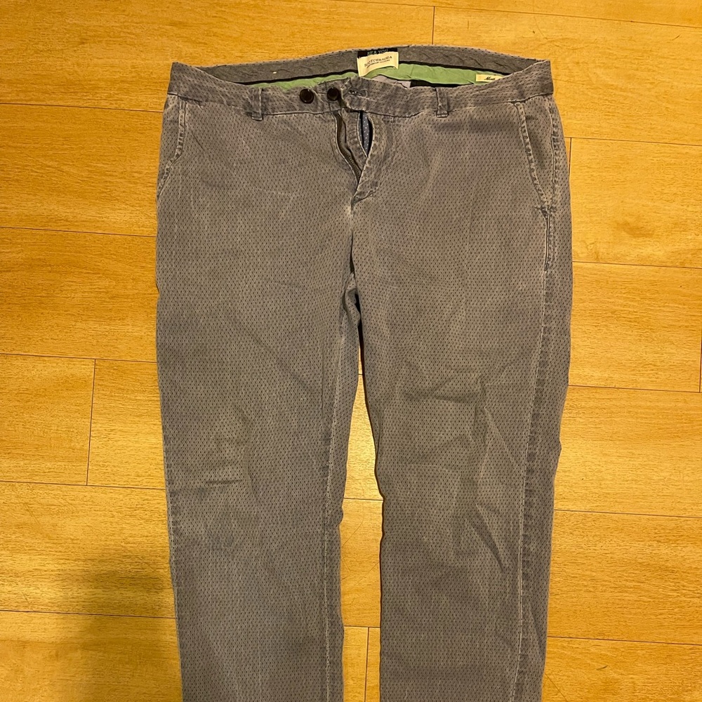 Mens scotch and soda pants 33in waist 32 length, really cool pants and comforta